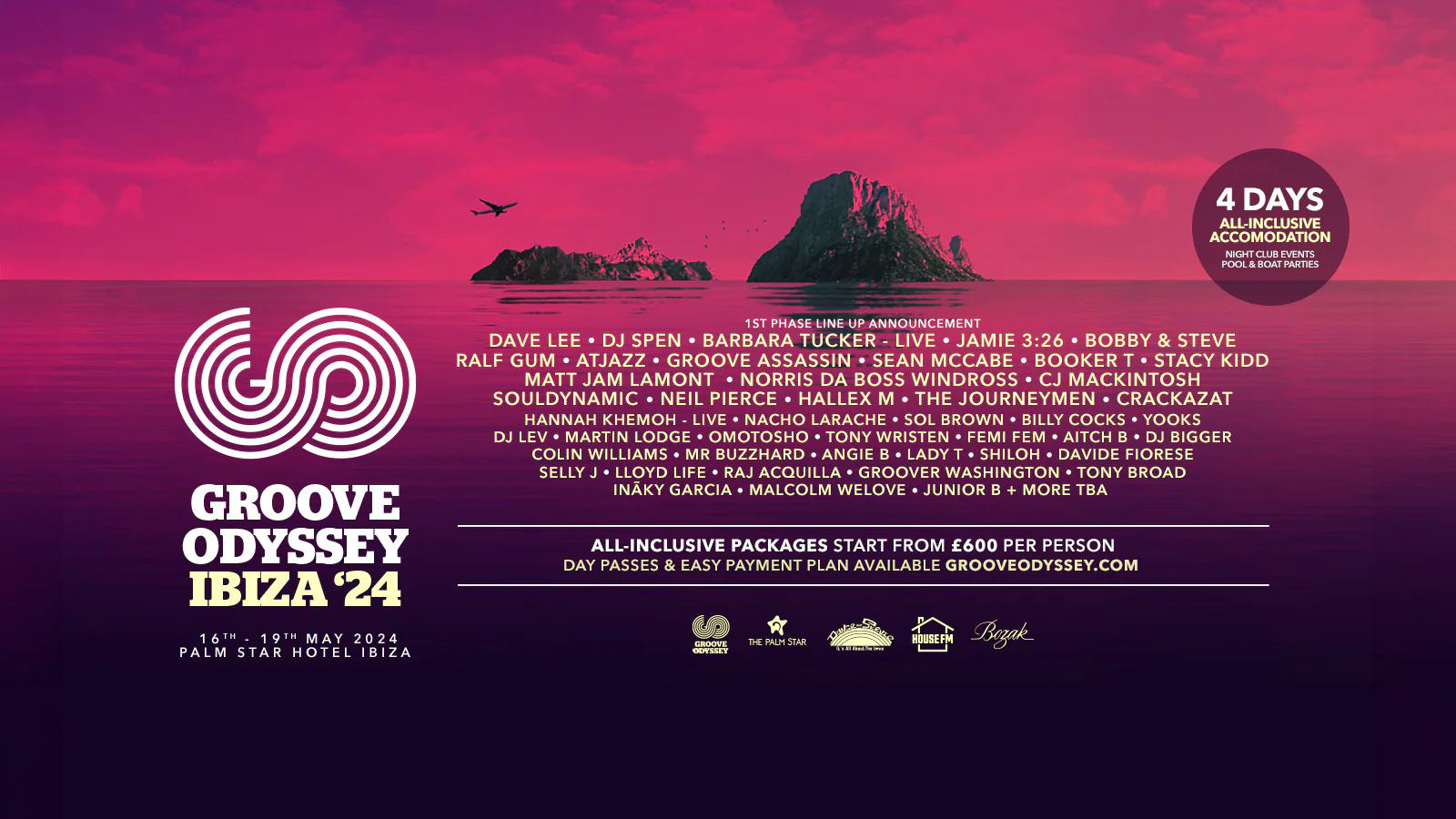 Groove Odyssey host a splendid 4 day event on the glorious island of Ibiza