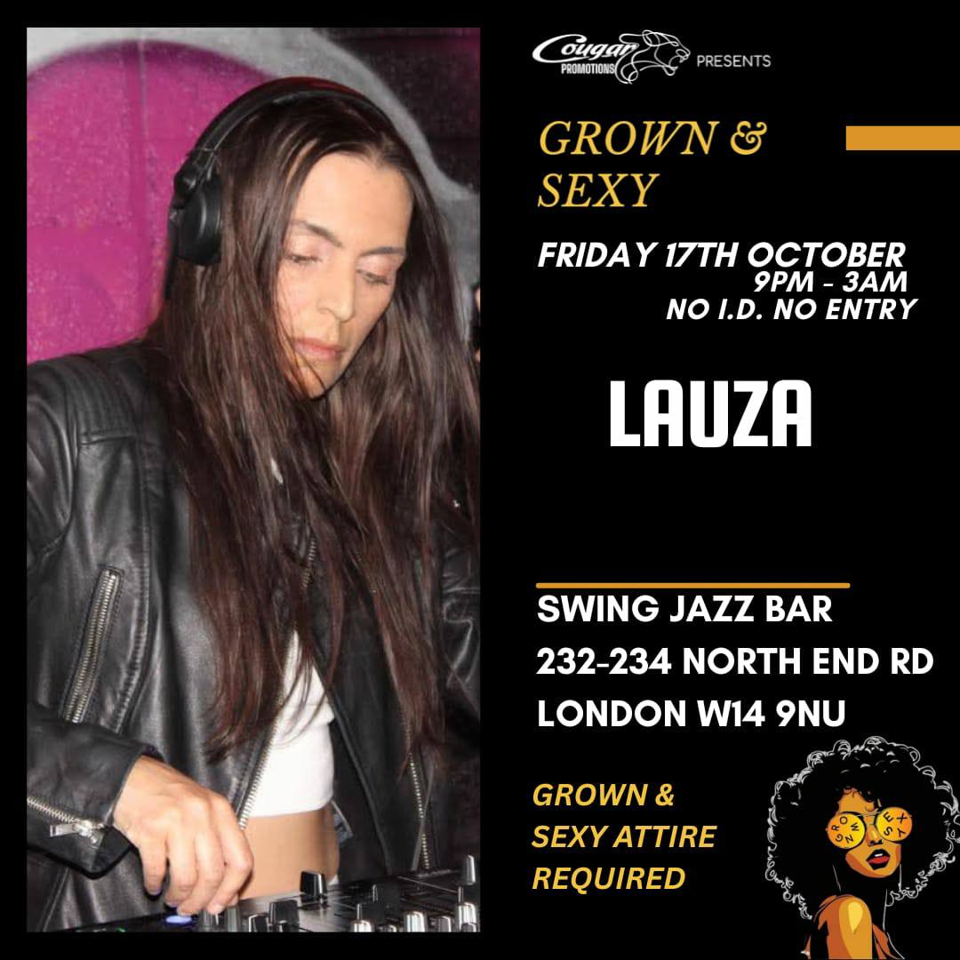 Lauza serving up the beauties at Cougar Promotions - Grown & Sexy in the Swing Jazz Bar London W14