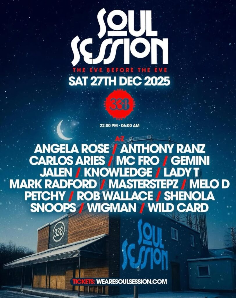 It’s the ultimate date in the Christmas party calendar. Soul Session’s legendary “Eve B4 The Eve” returns — the go-to celebration before Christmas, and a staple in every raver’s diary.